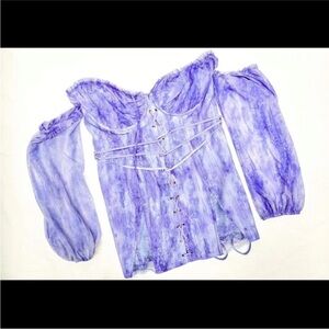 Savage X Fenty Lavender Off-Shoulder Chemise